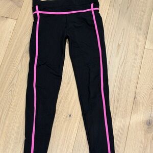 Black and Pink Kids Leggings